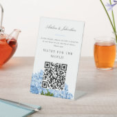 Signe De Table Symbole de don de bienfaisance Blue Hydrangea (In SItu)