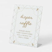 Signe De Table SYMBOLE DE FER DE Baby shower À Déchets (Recto)