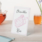 Signe De Table Symbole de la barre de charcuterie (In SItu)