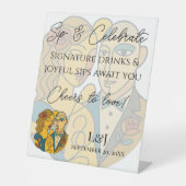 Signe De Table Symbole de la barre de mariage de destination de l (Recto)