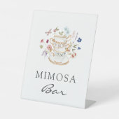 Signe De Table Symbole de la barre Mimosa de thé (Recto)