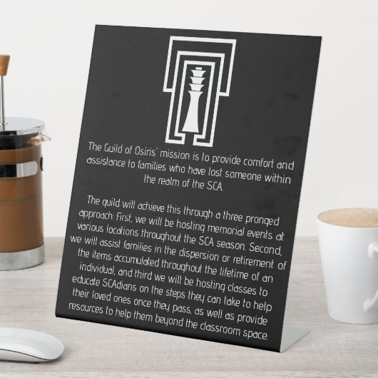 Signe De Table Symbole de la Guilde d'Osiris (In SItu)