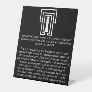 Signe De Table Symbole de la Guilde d'Osiris