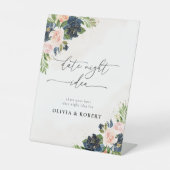 Signe De Table Symbole de la Nuit Marine & Blush Pink (Recto)