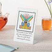 Signe De Table Symbole de la Paix de Salome et mantra de méditati (In SItu)