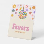 Signe De Table Symbole de la partie Super Retro Disco Faveurs (Recto)