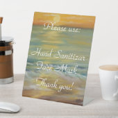 Signe De Table Symbole de la plage de Sunset (In SItu)