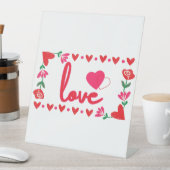 Signe De Table Symbole de la Saint Valentin (In SItu)