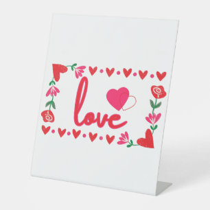 Signe De Table Symbole de la Saint Valentin