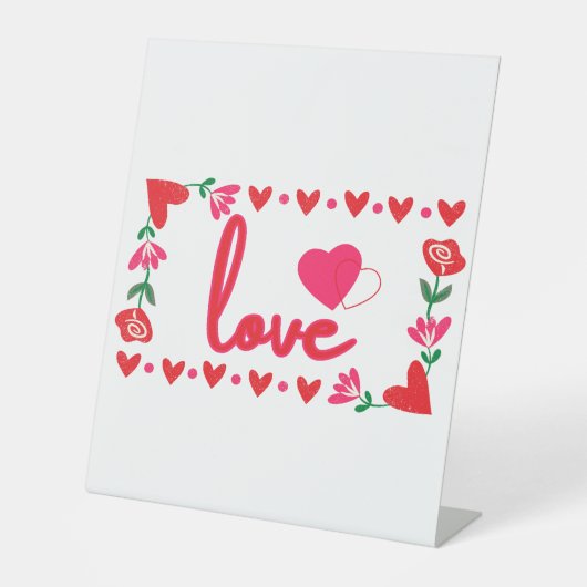 Signe De Table Symbole de la Saint Valentin (Recto)