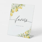 Signe De Table Symbole de mariage Citrus citron (Recto)