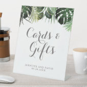 Signe De Table Symbole de mariage tropical et cadeaux (In SItu)