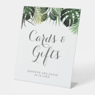 Signe De Table Symbole de mariage tropical et cadeaux