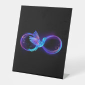 Signe De Table Symbole de Neon Infinity par Glowing Hummingbird (Recto)