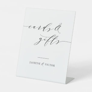 Signe De Table Symbole de piédestal de la carte de mariage et de