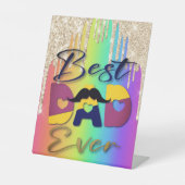 Signe De Table Symbole de piédestal du meilleur père (Recto)