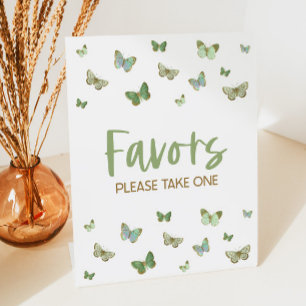 Signe De Table Symbole de table Green Butterfly Party Faveurs