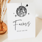 Signe De Table Symbole de table Silver Disco Ball Party