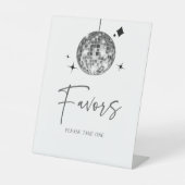 Signe De Table Symbole de table Silver Disco Ball Party (Recto)