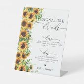 Signe De Table Symbole des boissons Sunflower Signature (Recto)