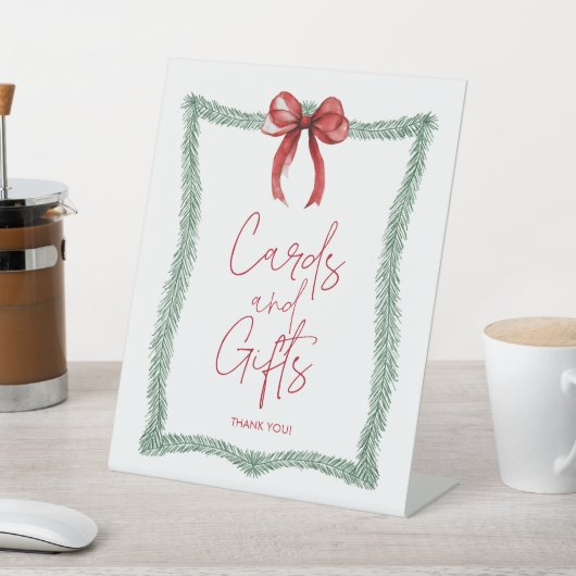 Signe De Table Symbole des cartes et cadeaux de fêtes d'hiver (In SItu)