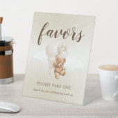 Signe De Table Symbole des Faveurs de l'ours en peluche neutre mo (In SItu)