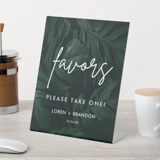 Signe De Table Symbole des faveurs de mariage de destination trop (In SItu)