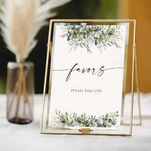 Signe De Table Symbole des Faveurs des plantes vertes