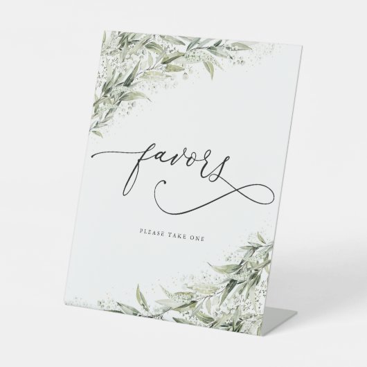 Signe De Table Symbole des faveurs vertes Dusty Sage (Recto)