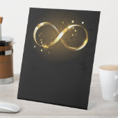 Signe De Table Symbole d'infini doré (In SItu)