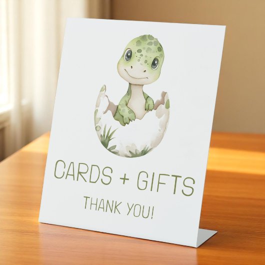 Signe De Table Symbole du Baby shower Cartes et Cadeaux Cute Dino