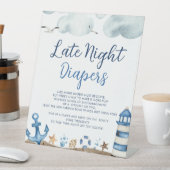 Signe De Table Symbole du Baby shower des plongeurs nocturnes (In SItu)