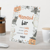 Signe De Table Symbole du Baby shower Halloween Momosa (In SItu)