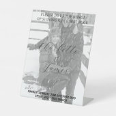 Signe De Table Symbole du livre d'invité Just Married Photo (Recto)