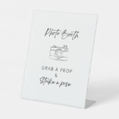 Signe De Table Symbole du Mariage de la cabine photo (Recto)