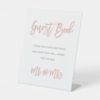 Signe De Table Symbole du Mariage d'or Rose Fairytale moderne