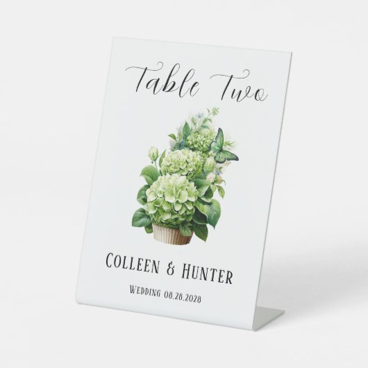 Signe De Table Symbole du numéro de la table des papillons Geen H (Recto)