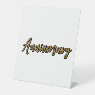 Signe De Table Symbole du piédestal de l'anniversaire d'or