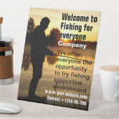 Signe De Table Symbole du piédestal du matin du pêcheur (In SItu)