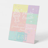 Signe De Table Symbole du socle du socle de la crème glacée rétro (Recto)