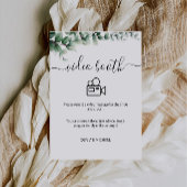 Signe De Table Symbole du stand vidéo Mariage vert, contemporain