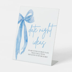 Signe De Table Symbole Dusty Blue Bow Night Ideas