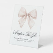 Signe De Table SYMBOLE Élégant Baby shower Brousse BLANC Déchets (Recto)