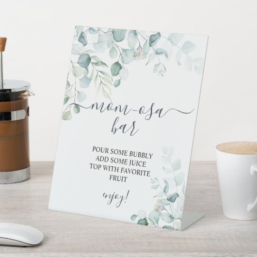 Signe De Table SYMBOLE Eucalyptus Feuille Végétal Douche Momosa B (In SItu)