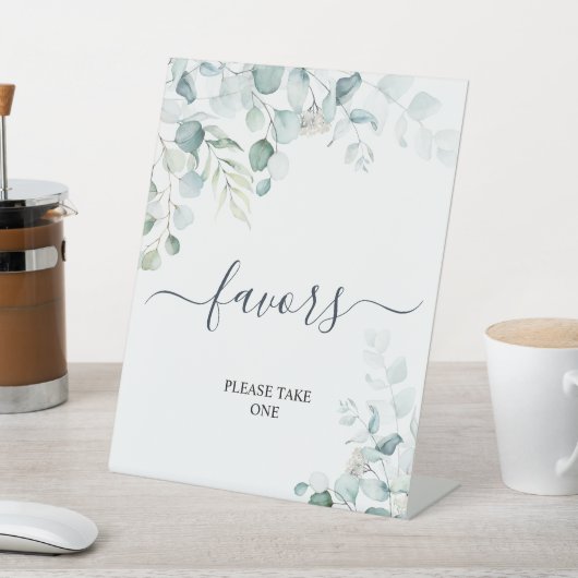 Signe De Table Symbole Eucalyptus Feuille Vert Douche Faveurs (In SItu)