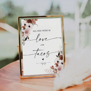Signe De Table SYMBOLE Fête des mariées Florale de soie Amour et