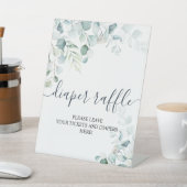 Signe De Table SYMBOLE Feuille DE REQUÊTE Éucalyptus  (In SItu)