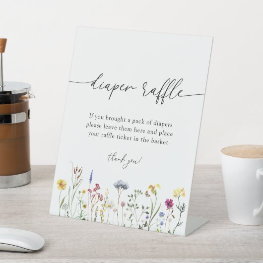 Signe De Table SYMBOLE fleur sauvage DU PARE-FEU (In SItu)