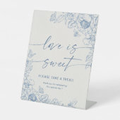 Signe De Table Symbole floral Chinoiserie L'amour est doux (Recto)