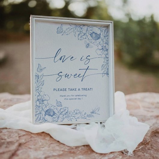 Signe De Table Symbole floral Chinoiserie L'amour est doux